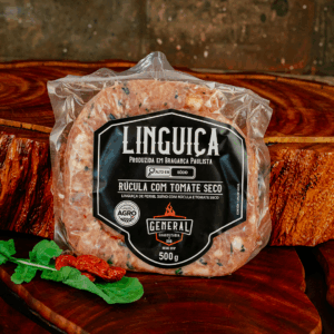 Linguiça - Rúcula com tomate seco